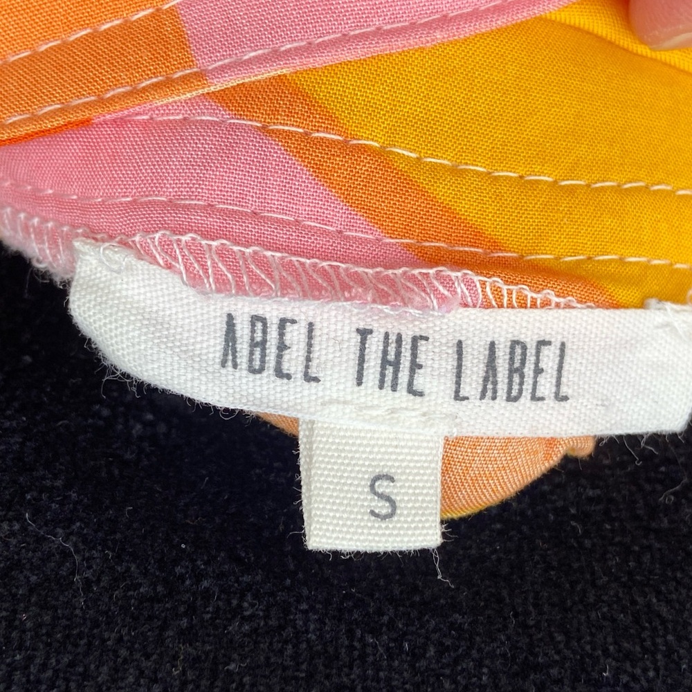 ANTHROPOLOGIE ABEL THE LABEL Sunset Floral Tiered Boho Tropical Maxi Dress Small - Picture 11 of 16
